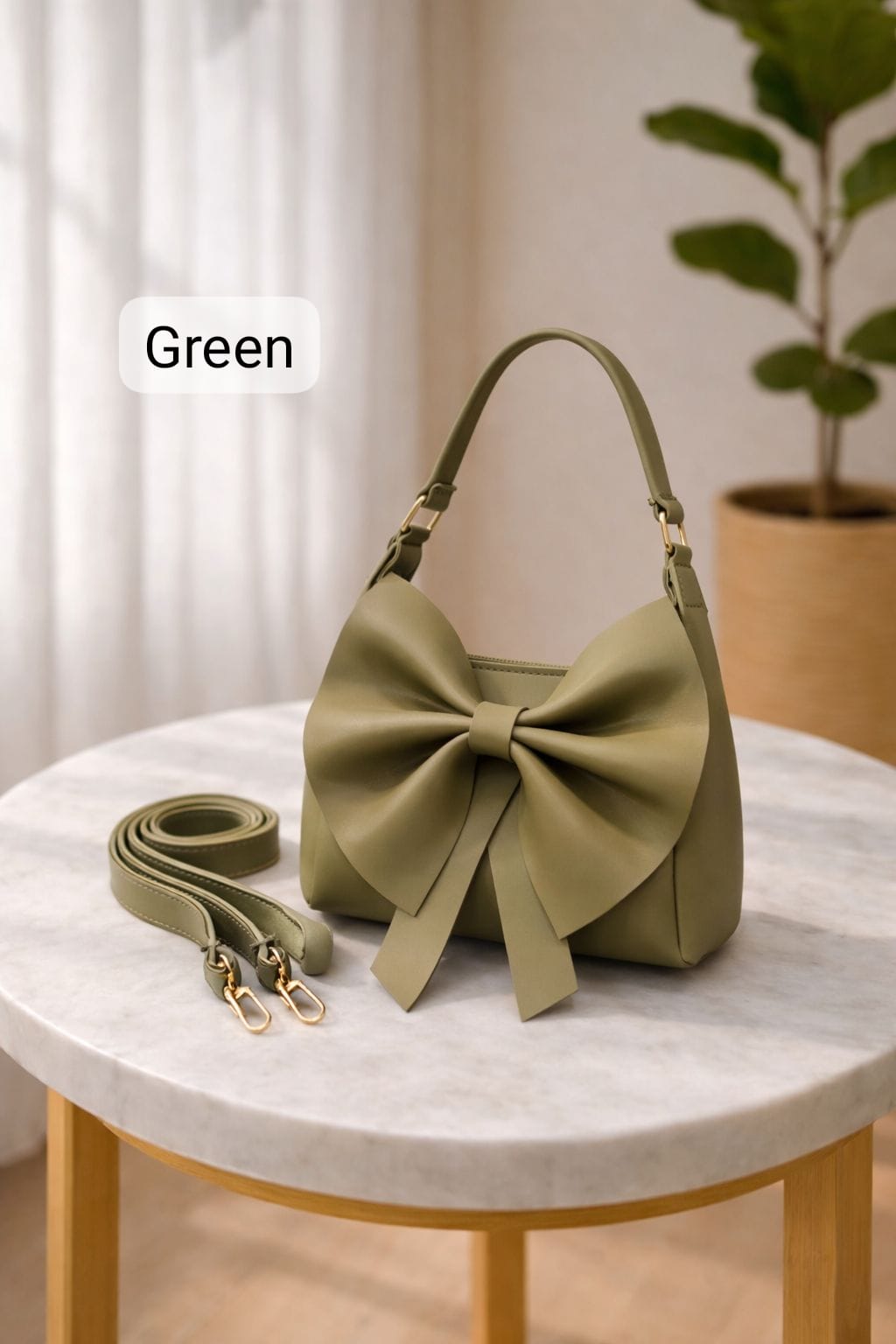 Fleur Bow Handbag for Women in Pakistan | PU Leather – Me Daniyal