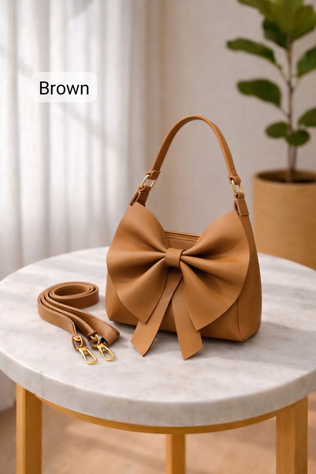 Fleur Bow Handbag for Women in Pakistan | PU Leather – Me Daniyal