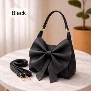 Fleur Bow Handbag for Women in Pakistan | PU Leather – Me Daniyal