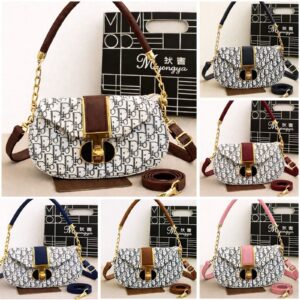 Girl's Leather Plain Shoulder Bag